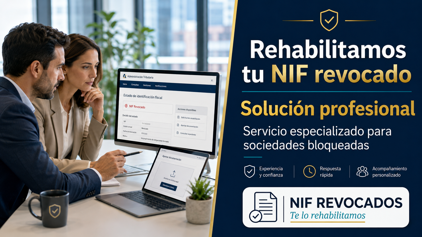 Rehabilitamos tu NIF revocado mediante un expediente profesional